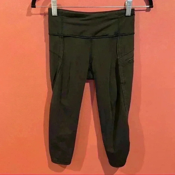 Lululemon Black Capris - Picture 2 of 8